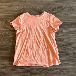 Madewell Salmon Pink Short Sleeve Tee 100 % Cotton Small